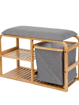 Bamboo Bench With Storage
