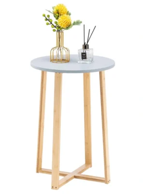 Round Bamboo Coffee Table