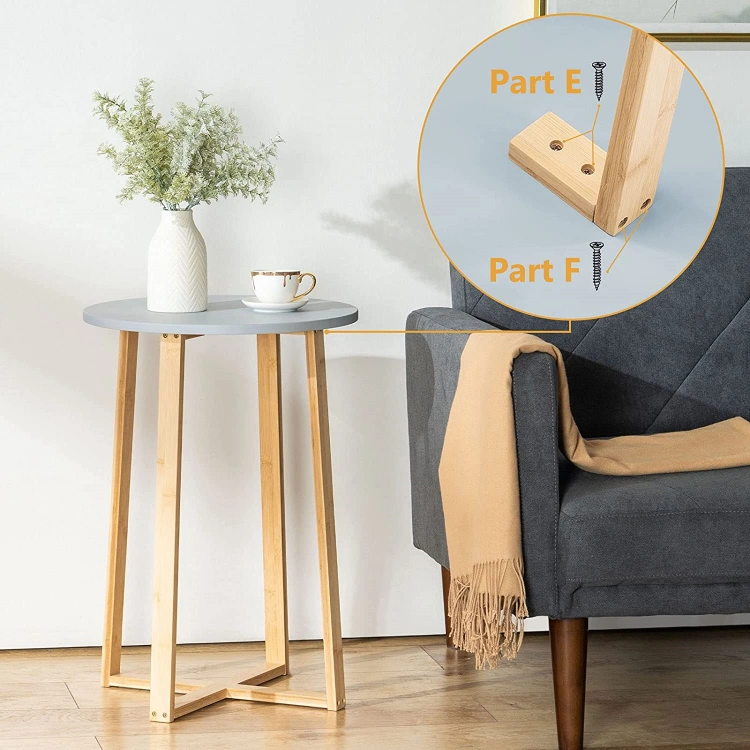 Round Bamboo Coffee Table - 图片 4