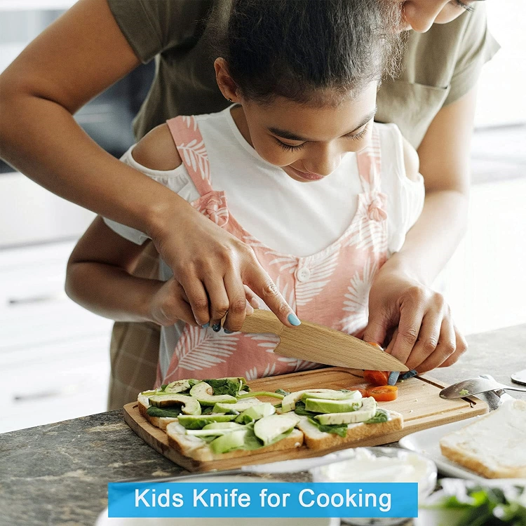 Bamboo Kids Knife For Cooking - 图片 3