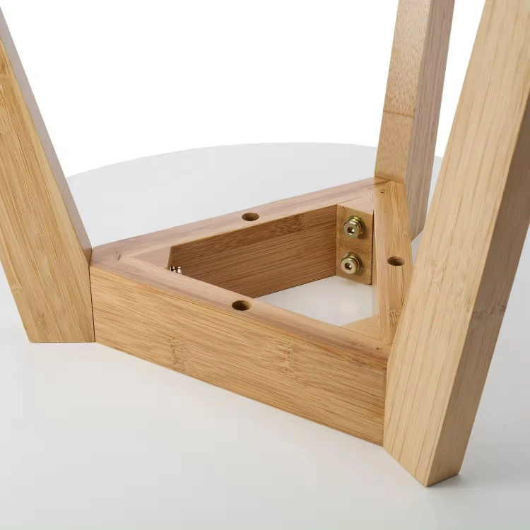 Round Bamboo Coffee Table - 图片 4