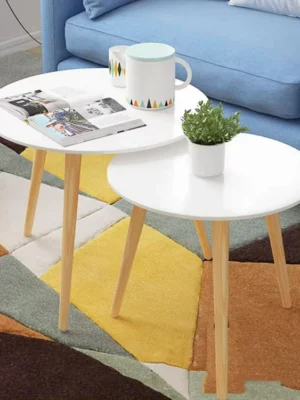 Round Bamboo Coffee Table