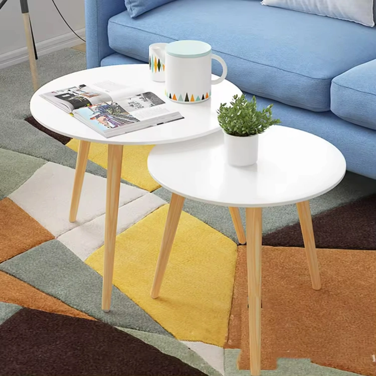 Round Bamboo Coffee Table