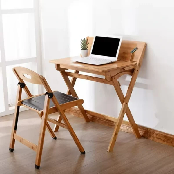 Bamboo Study Table With Storage Box