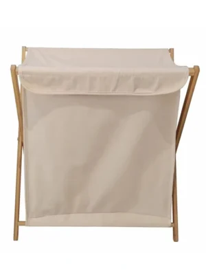 Bamboo Folded To Dirty Laundry Hamper