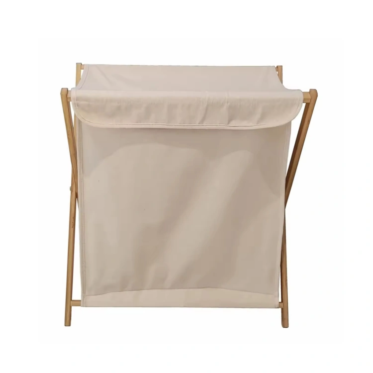 Bamboo Folded To Dirty Laundry Hamper