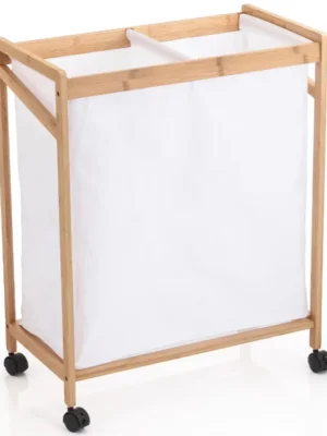 Rolling Canvas Laundry Cart