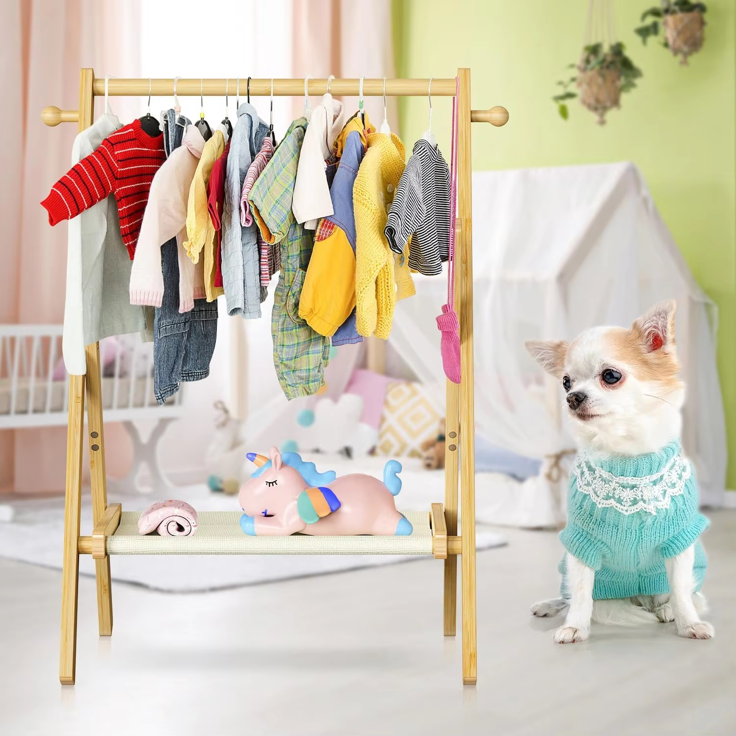 Baby Double Clothes Rail - 图片 2