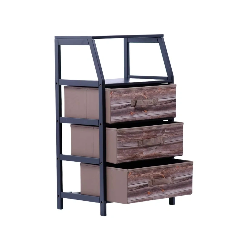 Bamboo Fabric Bedside Drawers - 图片 5