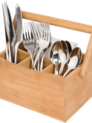 Bamboo Kitchen Utensil Holder