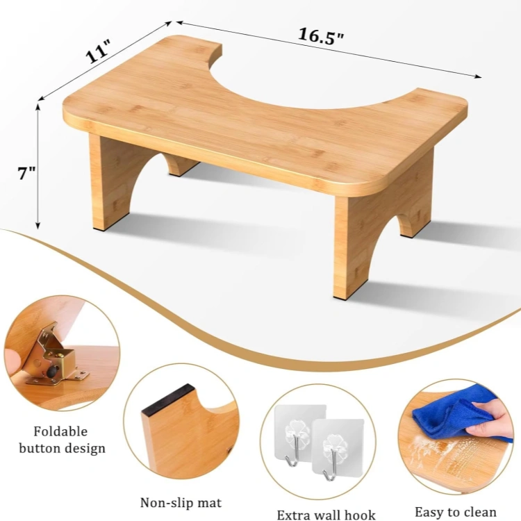 Bamboo Squatty Potty Footstool - 图片 2
