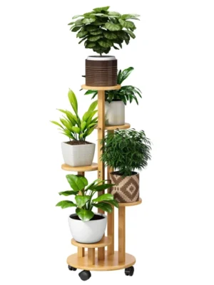 Tall Bamboo Plant Stand