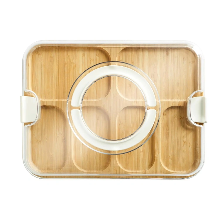 Bamboo Cheese Cracker Tray - 图片 3