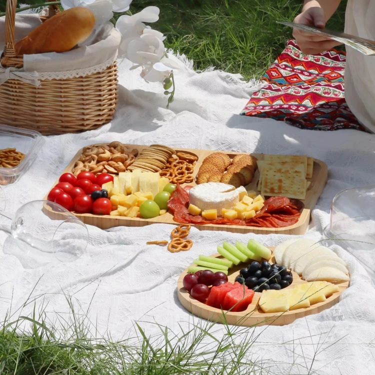 Bamboo Cheese Cracker Tray - 图片 5