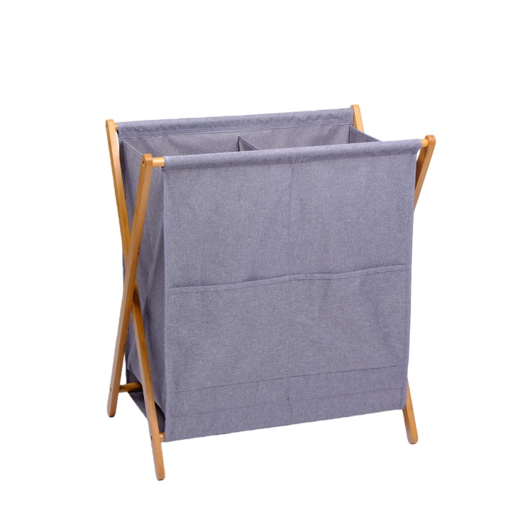 Bamboo Double Laundry Hamper - 图片 6