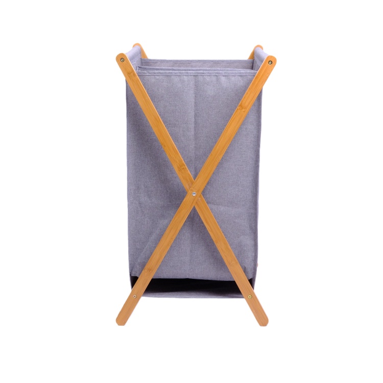 Bamboo Double Laundry Hamper - 图片 3