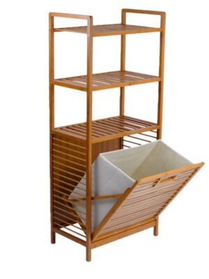 Bamboo Pull Out Laundry Hamper