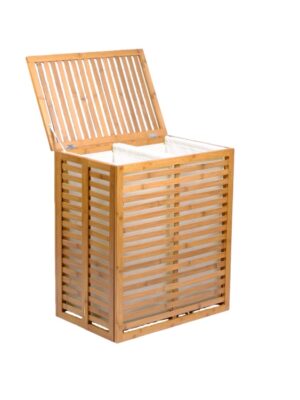 Bamboo Rectangular Laundry Basket